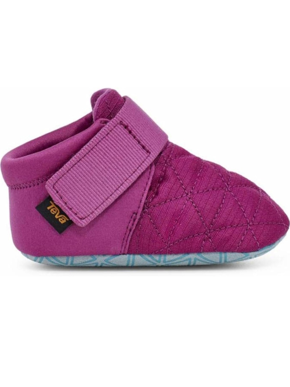 NWOT Teva babies Magenta Quilted Hook-and-Loop Crib Shoe
